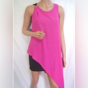 Flirty black and fuchsia dress from Bebe